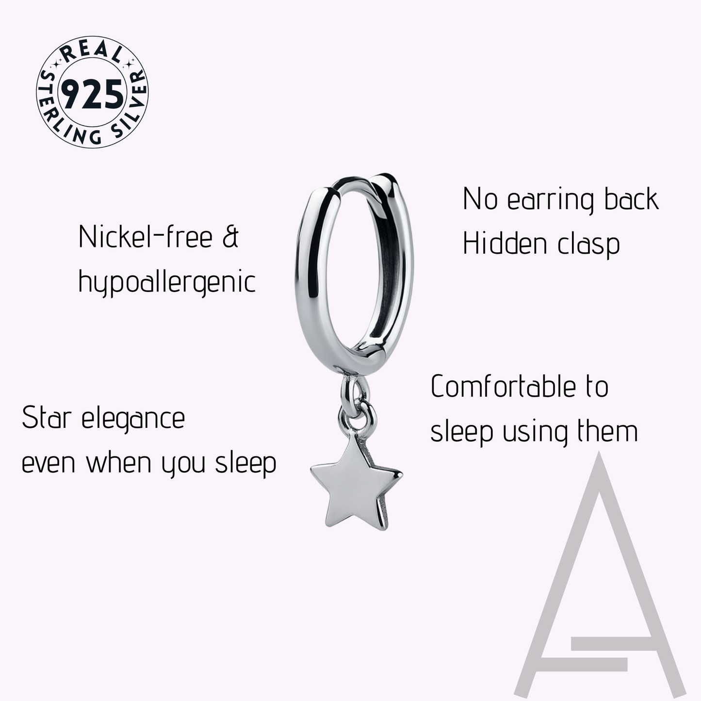 celestial drop earrings - sterling silver 925