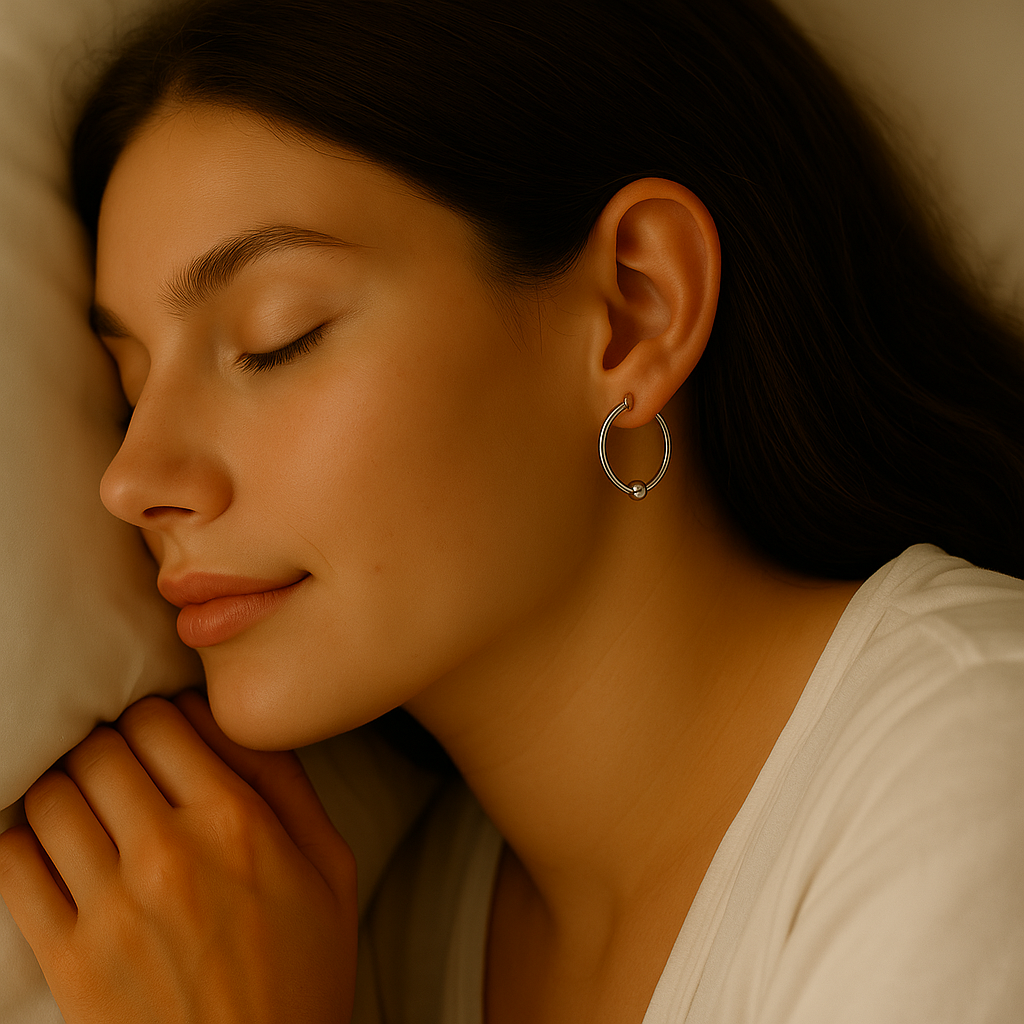 eclipse halo earrings - sterling silver 925