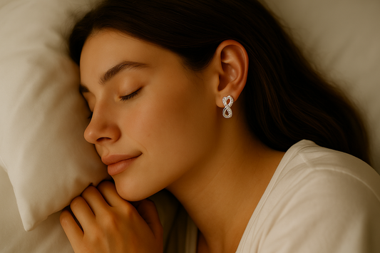 infinite hoop earrings - sterling silver 925